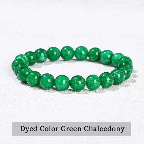 Bracelet Calcédoine Verte