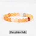 Bracelet Jade Doré