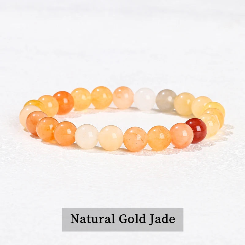 Bracelet Jade Doré