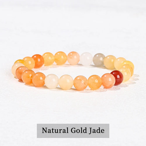 Bracelet Jade Doré
