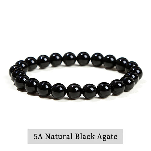 Bracelet Agate Noire