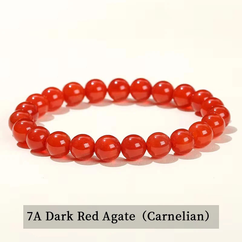 Bracelet Agate Rouge Foncé