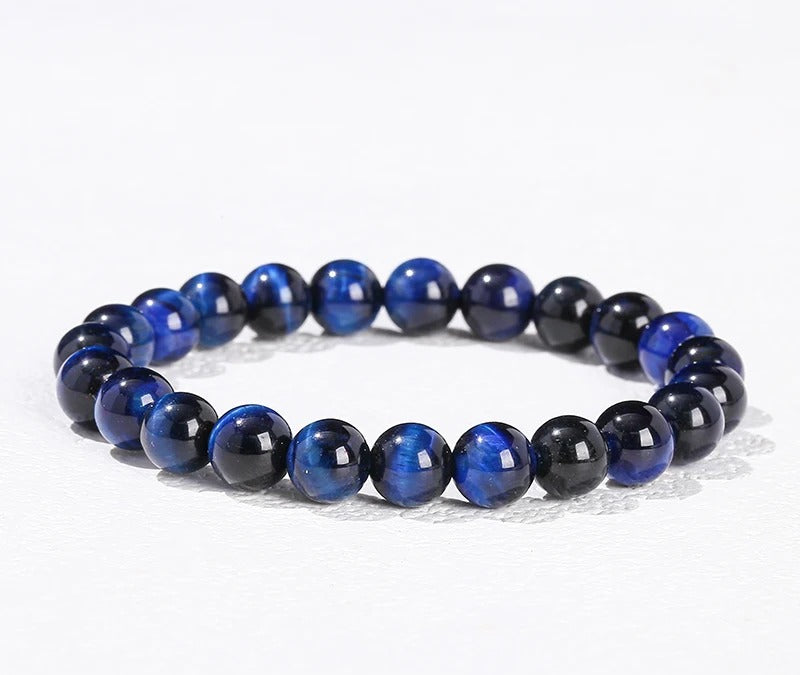 Bracelet Œil de Tigre Bleu